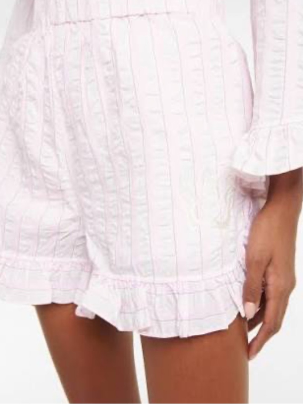 Ganni Stripe Pink Shorts